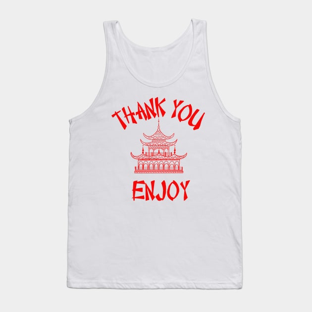 Thank You Enjoy! Tank Top by Spatski